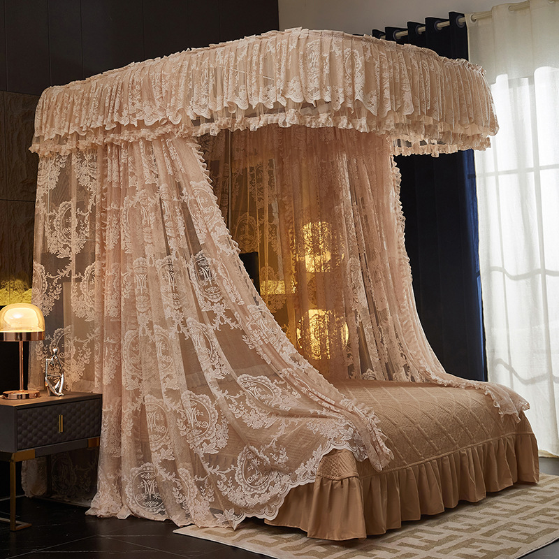 Màn mùng khung  không khoan tường - màn ngủ công chúa,chống muỗi kiểu dáng khách sạn resort