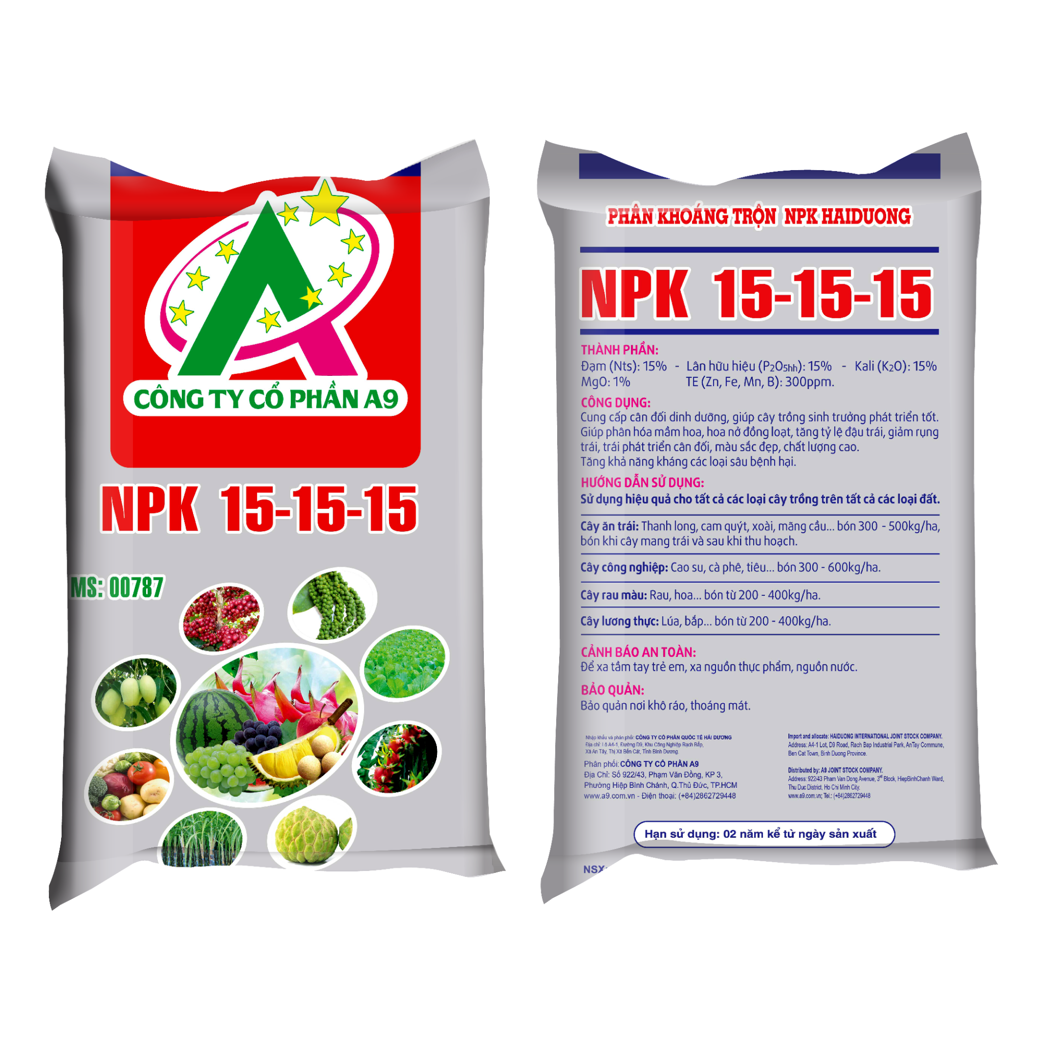  NPK Hai Dương 15-15-15 