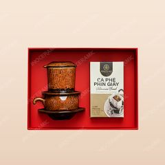 Bộ cà phê phin sứ vị Việt quà tặng khách hàng
