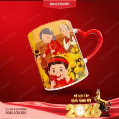 Collection cốc sứ Tết Việt Bát Tràng – Quà tặng Tết in logo ý nghĩa