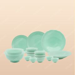 Bộ đồ ăn 16 món men ngọc Bát Tràng – Set bát đĩa sang trọng, tinh xảo