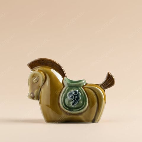 Bộ tượng Tiểu Mã Tấn Bảo Bát Tràng – Tượng ngựa phong thủy may mắn