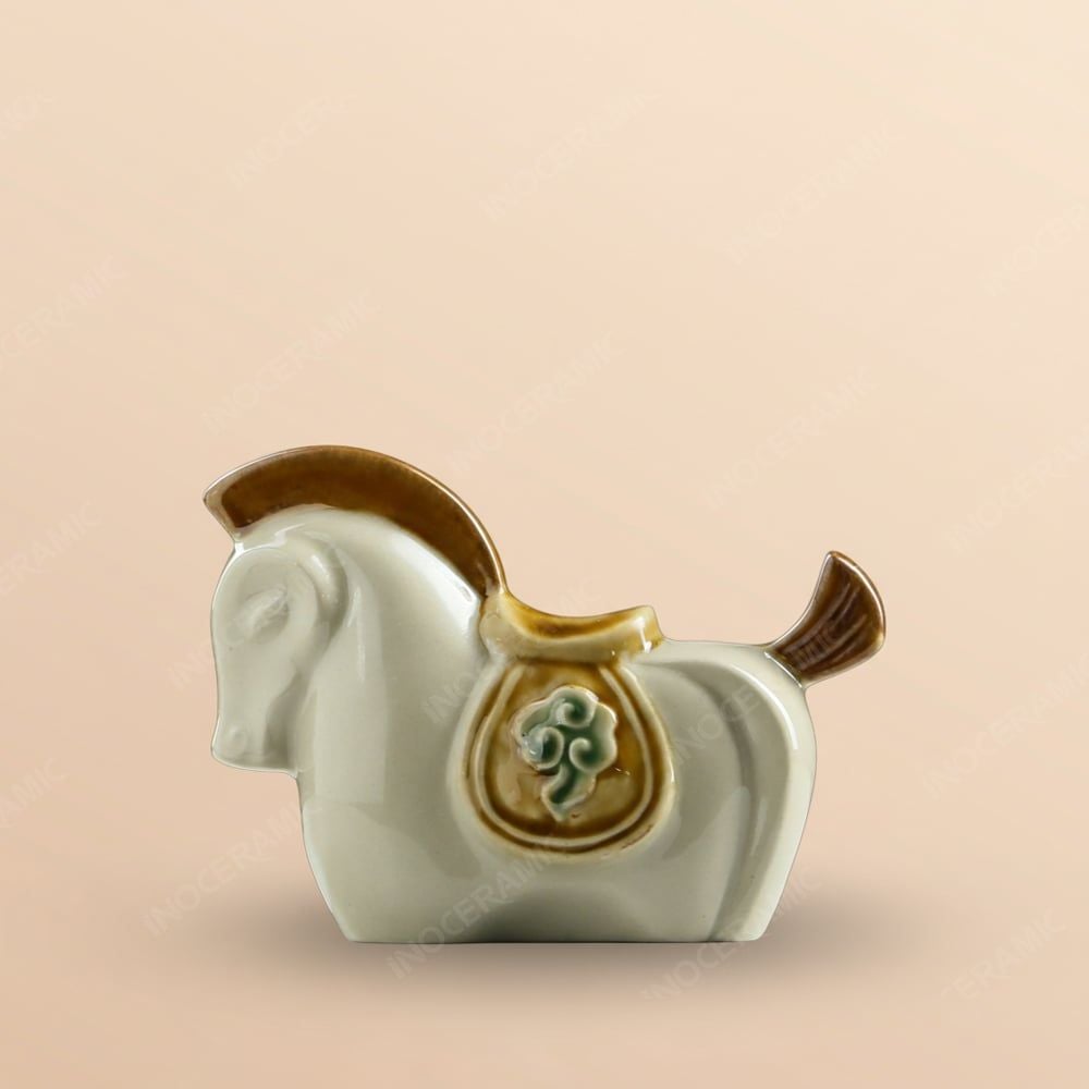 Bộ tượng Tiểu Mã Tấn Bảo Bát Tràng – Tượng ngựa phong thủy may mắn