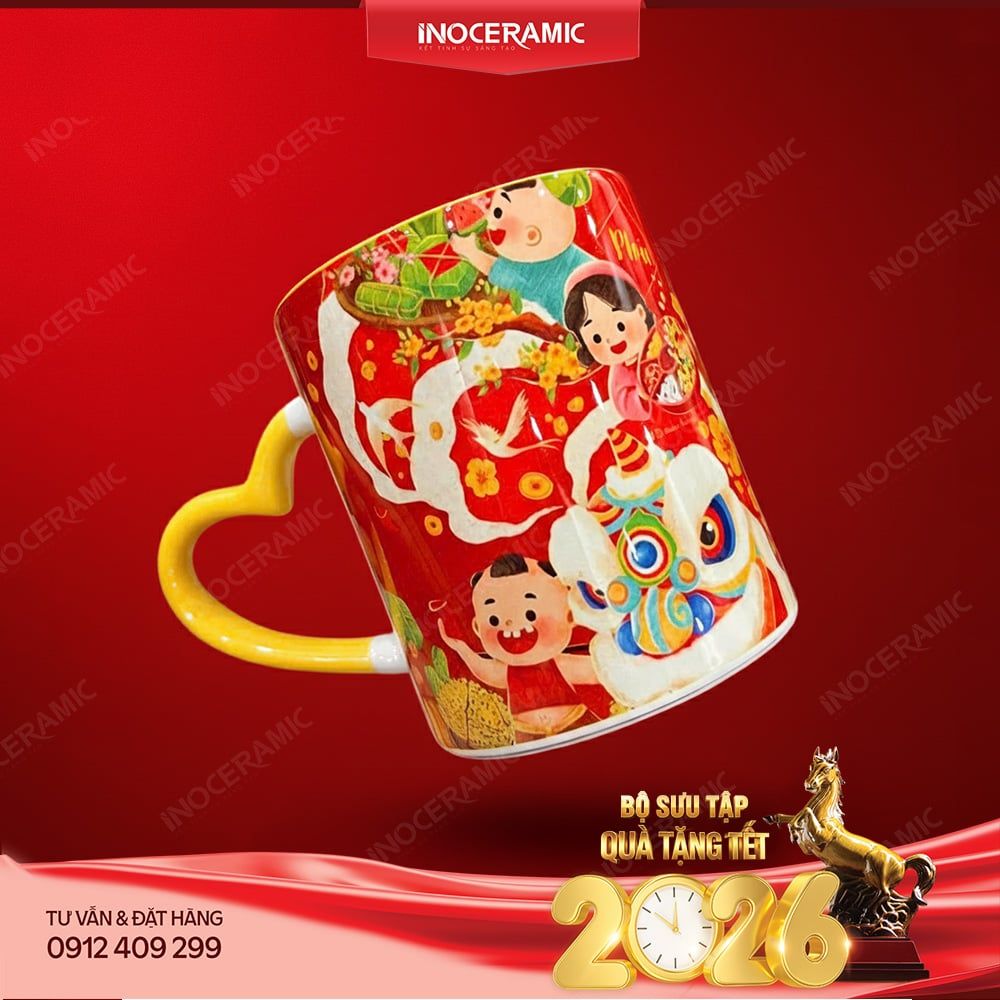 Tuyển tập ly sứ Tết Holiday Bát Tràng – Quà Tết ý nghĩa dành cho doanh nghiệp