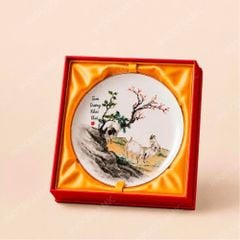 Đĩa trưng bày Tam Dương Khai Thái – Quà Tết doanh nghiệp cao cấp