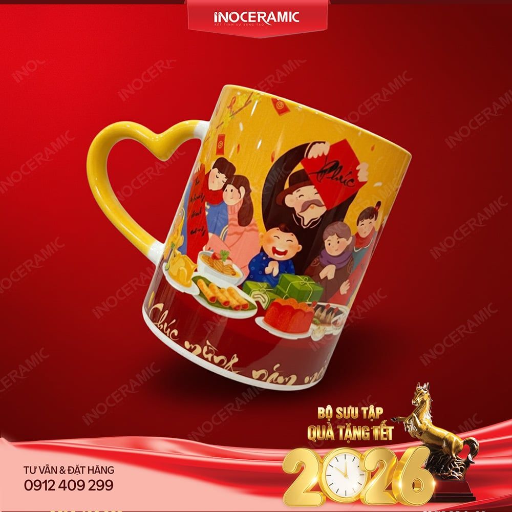 Tuyển tập ly sứ Tết Holiday Bát Tràng – Quà Tết ý nghĩa dành cho doanh nghiệp