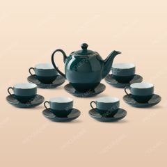 Bộ ấm chén dáng Minh Long men lam - Quà tặng doanh nghiệp