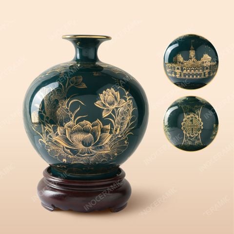 Lọ hút tài lộc Tinh Hoa Sài Gòn - Quà in logo doanh nghiệp