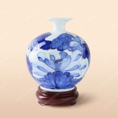 Bình hút lộc Liên Hoa Phú Cát gốm sứ Bát Tràng cao cấp