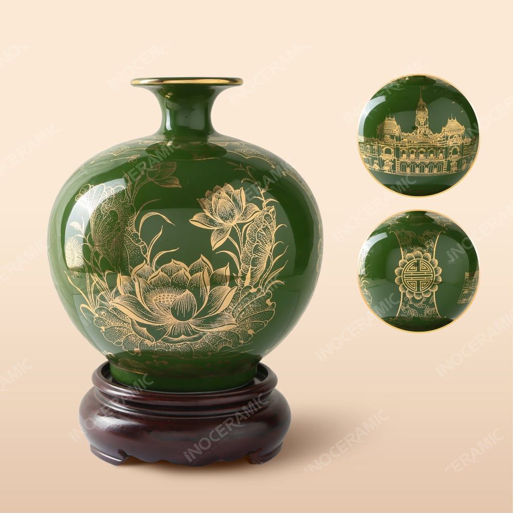 Lọ hút tài lộc Tinh Hoa Sài Gòn - Quà in logo doanh nghiệp