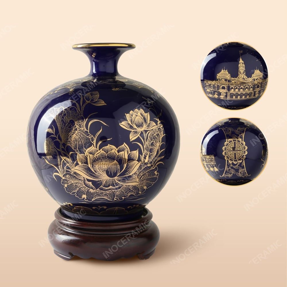 Lọ hút tài lộc Tinh Hoa Sài Gòn - Quà in logo doanh nghiệp