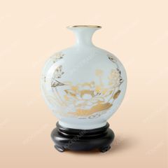 Bình hút lộc sen đại kẻ vàng - Quà tặng in ấn logo cao cấp