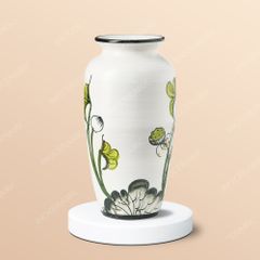 Bình hoa sen xanh gốm sứ Bát Tràng sang trọng - cao cấp