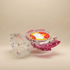 Cúp pha lê in logo quà tặng Đại hội Mặt Trận Tổ Quốc Việt Nam