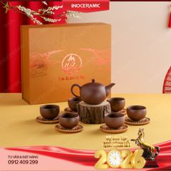 Bộ trà ấm trăng tròn An Thổ Túc – Quà Tết cao cấp, sang trọng & ý nghĩa