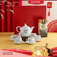 Set quà tặng Tết Kim Liên Vạn Phúc – Thanh khiết như sen, quý phái như vàng