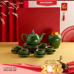 Hộp quà tặng Ngọc Lục An Phúc - Bộ quà Tết Bát Tràng với ngàn lời chúc