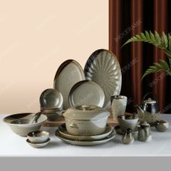 BST Địa Nhã bộ bát đĩa sứ cao cấp cho nhà hàng khách sạn
