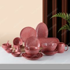 BST Hồng Thạch bộ bát đĩa phục vụ tiệc nhà hàng khách sạn