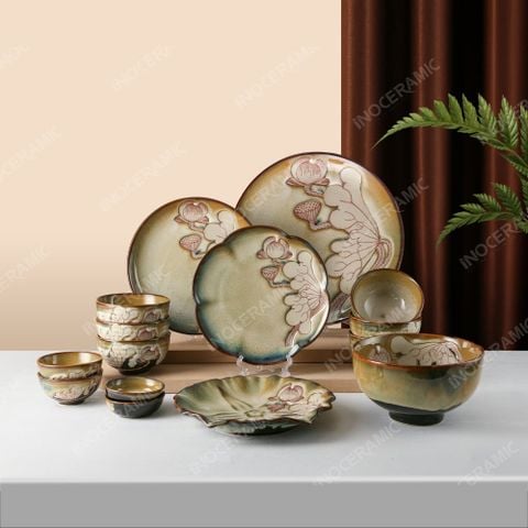 BST Ngọc Liên bộ bát đĩa đẳng cấp cho dịch vụ khách sạn nhà hàng sang trọng