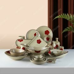 BST Yên Hồng bộ bát đĩa tiêu chuẩn cho không gian ẩm thực nhà hàng chuyên nghiệp