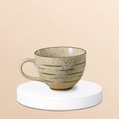 Tách capuchino sứ dáng bầu men hỏa biến