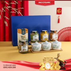 Set quà tết Xuân Phú Quý – Bộ khay hũ đựng mứt Tết in logo doanh nghiệp