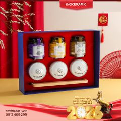 Hộp quà hũ mứt Xuân Phúc Lộc - Set quà Tết ý nghĩa cho công nhân, nhân viên