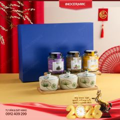 Bộ khay hũ mứt Xuân Nguyện Ước – Hộp quà Tết ý nghĩa cho công nhân, nhân viên