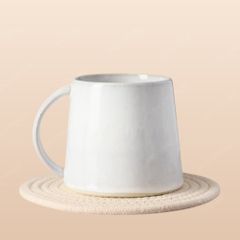 Cốc sứ bệt đại Bạch Ngọc – Men hỏa biến kết tinh trắng