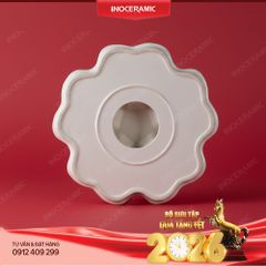 Khay mứt Đào Hồng vẽ tay Bát Tràng – Quà Tết cao cấp cho doanh nghiệp