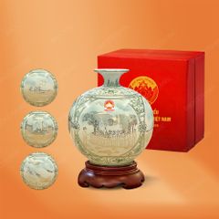 Quả hút lộc tứ cảnh Dấu son lịch sử quà tặng Đại hội Mặt Trận Tổ Quốc