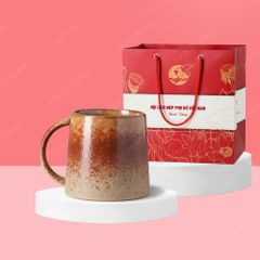 Quà tặng phụ nữ - Cốc sứ bệt đại Hoả Sa men hoả biến