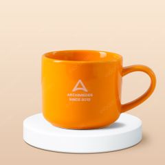 Ly sứ Bát Tràng - In logo hệ thống giáo dục trường Archimedes School