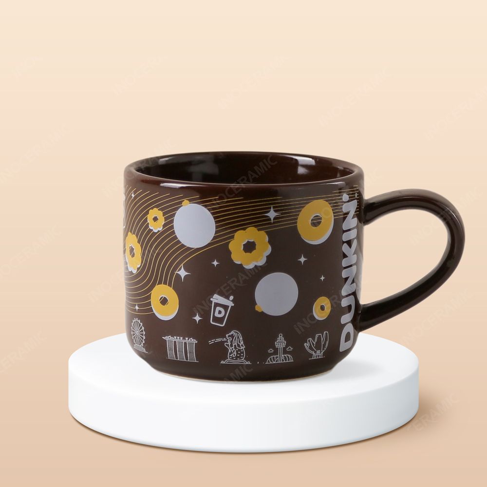 Ly sứ Bát Tràng - In logo thương hiệu Dunkin' Donuts