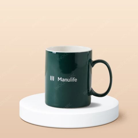 Ly sứ Bát Tràng - In logo công ty bảo hiểm nhân thọ Manulife Việt Nam