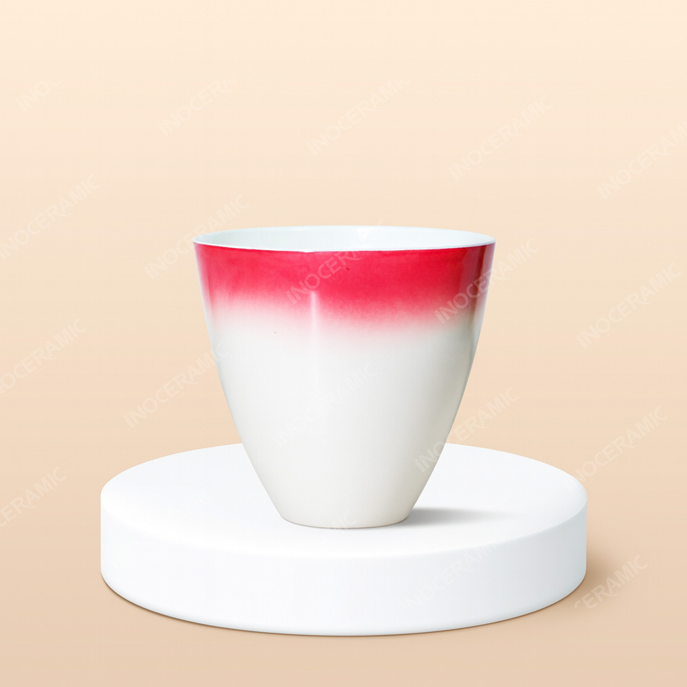 Ly bầu không quai màu loang in logo