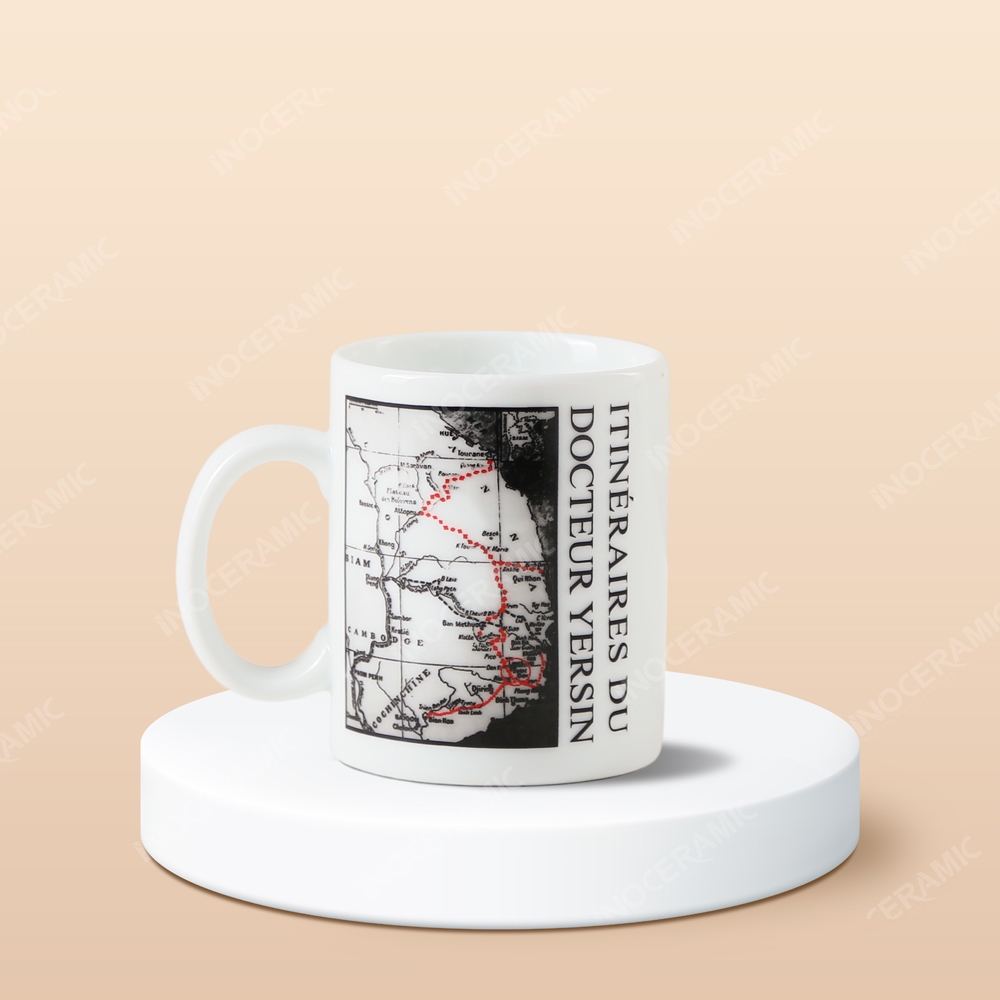 Ly sứ Bát Tràng - In hình và logo Bảo tàng Thế giới Cà phê