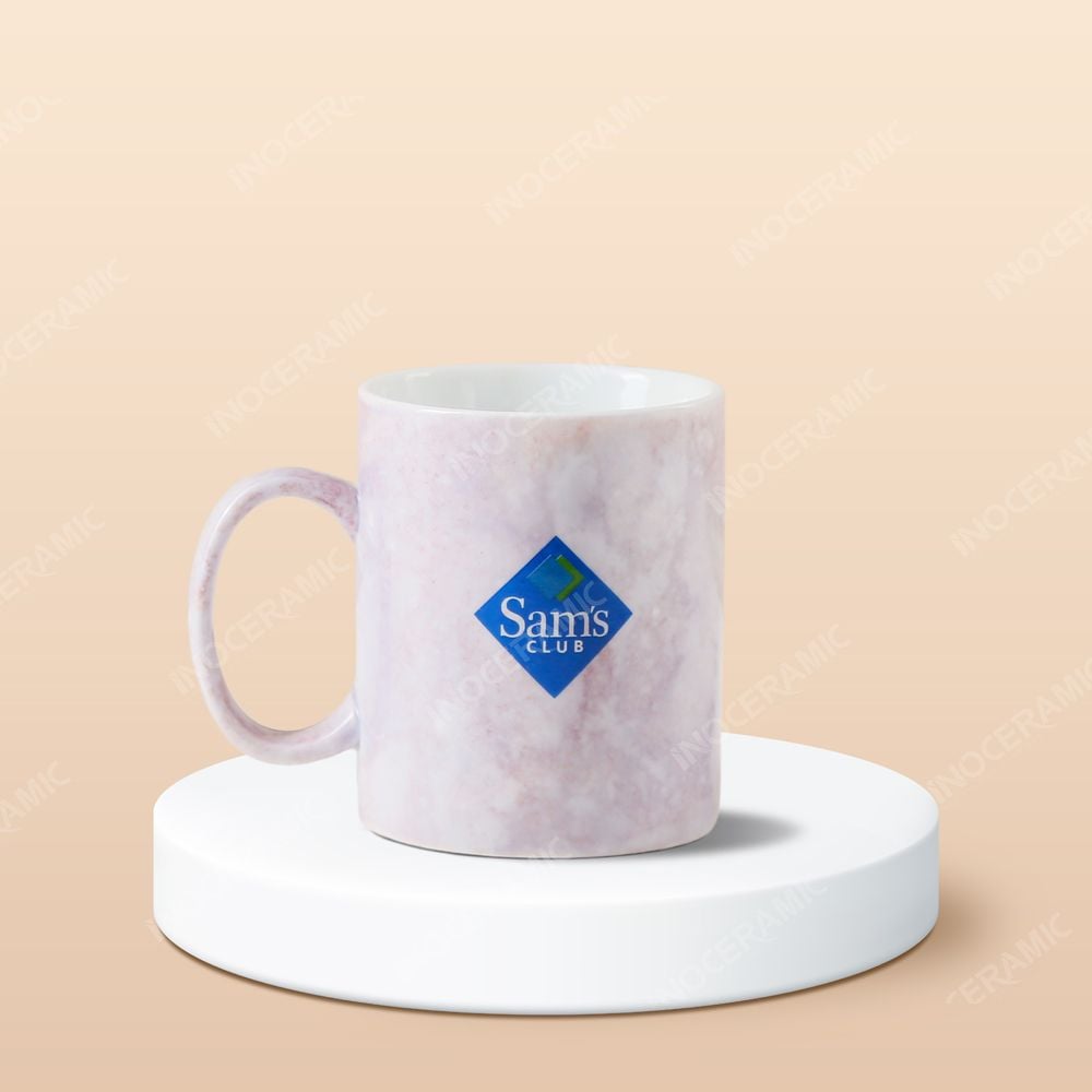 Ly sứ Bát Tràng - In logo chuỗi siêu thị chuyên nhà kho chuyên bán lẻ Sam's Club