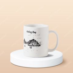 Ly sứ Bát Tràng - In logo công ty du lịch TST Tourist & Heritage Travel