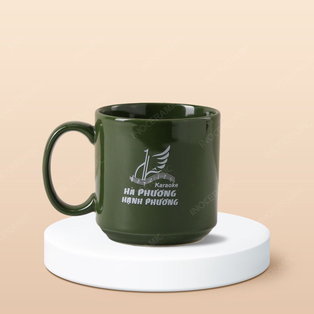 Ly sứ Bát Tràng - In logo quán Karaoke Hà Phương, Hạnh Phương