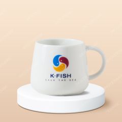 Ly sứ Bát Tràng - In logo nhà hàng hải sản Hàn Quốc K-FISH
