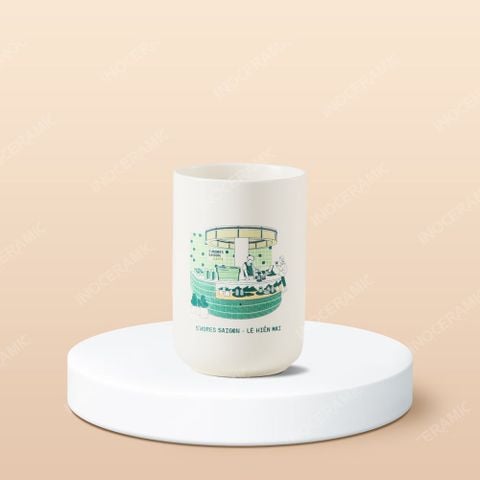Ly sứ Bát Tràng - In logo quán cà phê S'mores Saigon Caffè