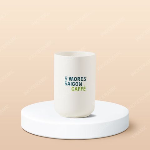 Ly sứ Bát Tràng - In logo quán cà phê S'mores Saigon Caffè