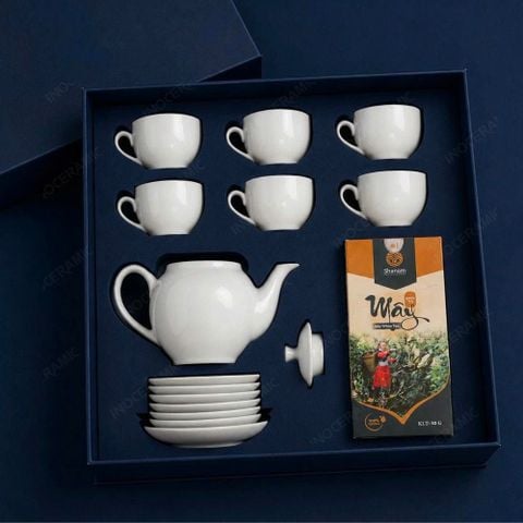 Set quà tặng dịp Trung Thu gốm sứ - Ngọc Vân Cát Tường