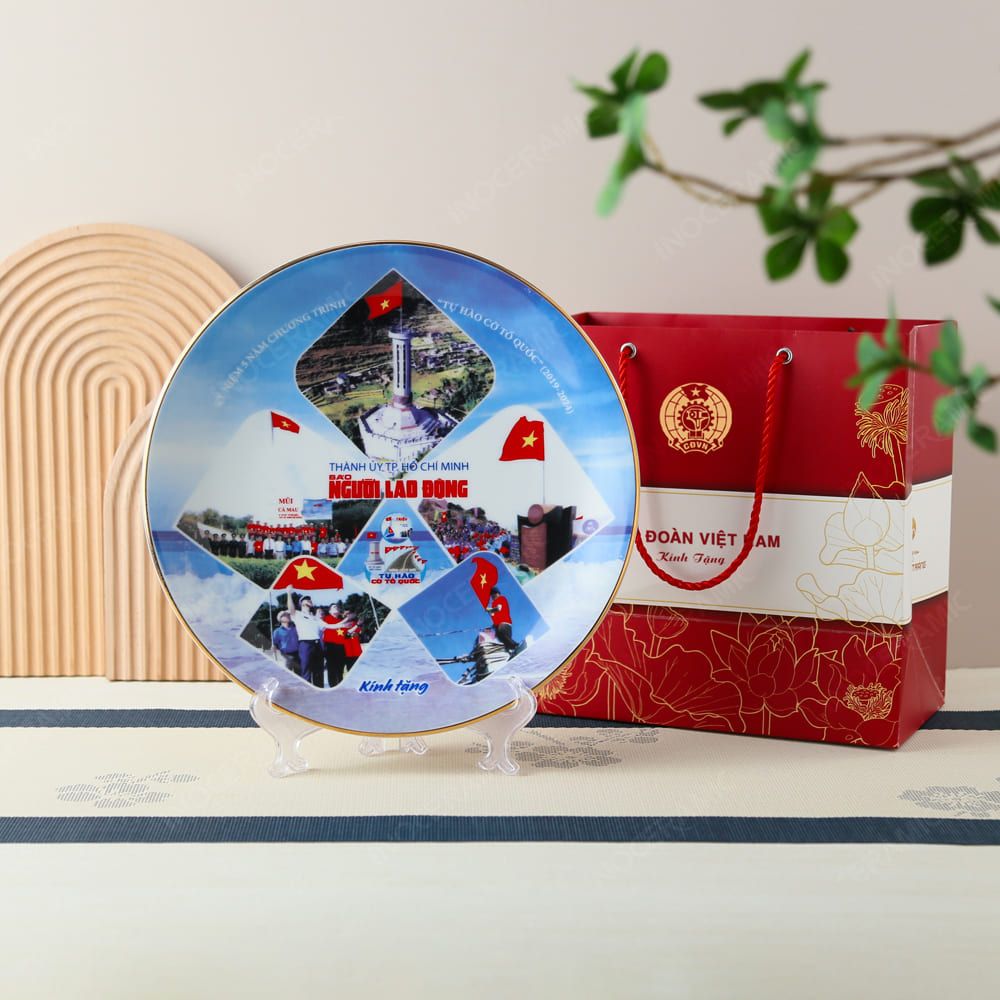 Quà tặng Công đoàn - Đĩa biểu trưng kỷ niệm chương trình, sự kiện