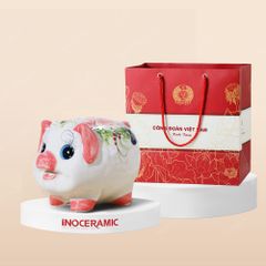 Quà tặng Công đoàn - Lợn đất tiết kiệm in logo