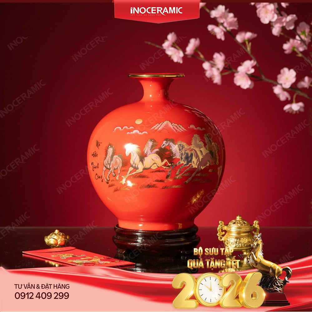 Quả hút lộc Mã Đáo Thành Công làm quà tặng Tết phong thuỷ cho doanh nghiệp