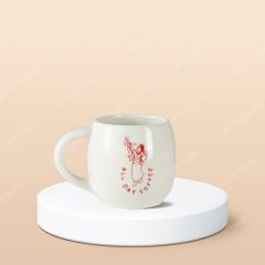 Cốc cà phê trứng quai C in logo All Day Coffee