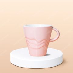 Ly Espresso sứ hình cây thông Noel quai C in logo